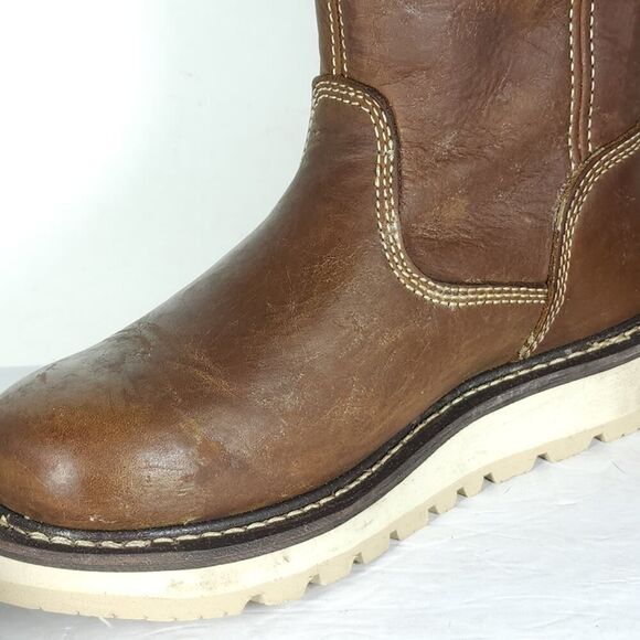 KEEN Men's Cincinnati Wellington US7D Leather Carbon Fiber Toe PullOn Work Boot - Picture 14 of 16